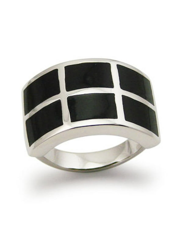 Tioneer Stainless Steel Tribal Piranha Minimalist Oval Top Polished Statement Ring Tioneer Stainless Steel Tribal Piranha Minimalist Oval Top Polished Statement Ring